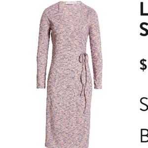 Lisa Says Gah Longsleeve Midi Wrap Dress